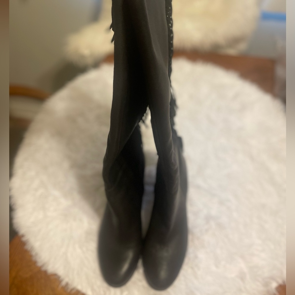 NWT Kenneth Cole Justin Fringe Boots size 8.5